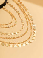 Disc Decor Thigh Chain with Shimmering Gold Fringe