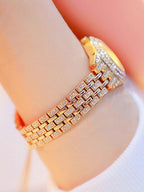 2pcs Set Fashionable & Versatile Women's Quartz Watch With Round Dial