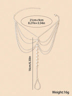 European & American Style Metal Layered Chain Anklet for Women Elegant Design